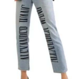 Alexander Wang Embroidered Cult Jeans